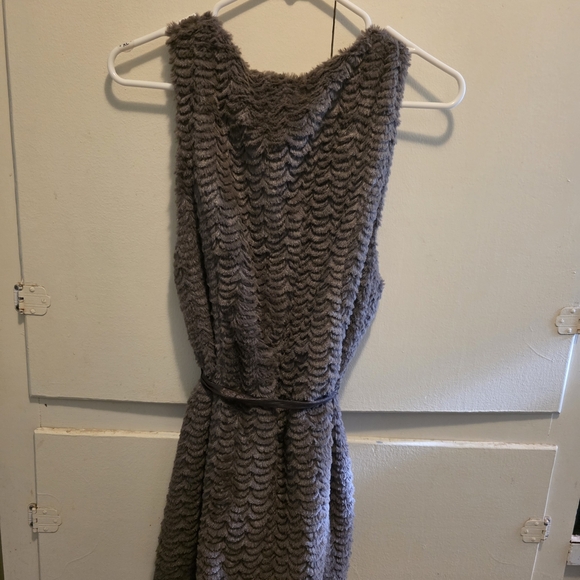 Blue Bird Size Large Cardigan Vest with Belt - Picture 3 of 3